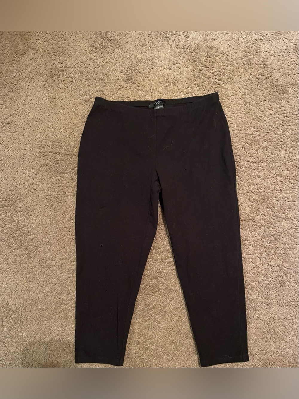 Studio 1886 Black Cotton Stretch Pants